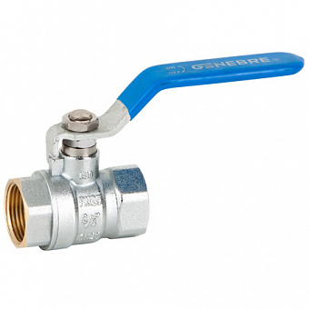 3028 12 DN100 (4") PN25 Кран шаровой стандартнопроходной GENEBRE, корпус-латунь, уплотнение-PTFE, ВР/ВР ручка-рычаг