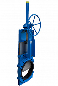 Шиберный затвор CMO GL-01-R-NR Ду 100 РN=10бар редуктор