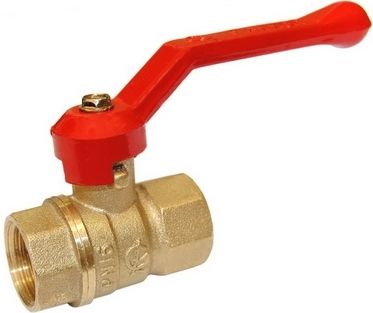 Кран шаровой латунный Стандарт 220 Ду15 м/м рыч ГАЛЛОП