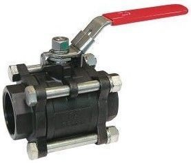 Полнопроходной шаровой кран из 3 частей из углеродистой стали Tecofi BS5379BSP ДУ 1 Ру64