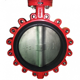 Затвор дисковый типа Lug Xurox 205LE R DN40 PN16, GGG40.5 / 1.4408 / EPDM, Редуктор