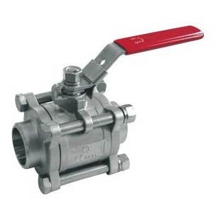 Полнопроходной шаровой кран из 3 частей из нержавеющей стали Tecofi BS6379BSP ДУ 3/8 Ру64