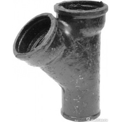 Тройник  косой, угол 135° (Кронтиф, Россия) ГОСТ 6942-98 Ду150х100