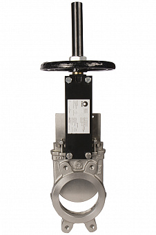 Задвижка шиберная односторонняя CMO A-02-HW-М DN50 PN10 нерж.сталь, штурвал