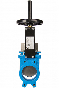 Задвижка шиберная односторонняя CMO A-03-HW-E DN450 PN3 сталь, штурвал