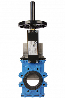 Задвижка шиберная двусторонняя СМО GL-01-HW- NR DN125 PN10 чугун, штурвал