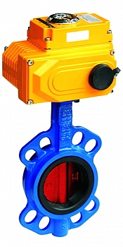 Затвор дисковый поворотный Tecofi VPN3448-04 ДУ200 Ру16 + эл.привод AUMA 380V