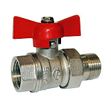 Кран шаровой никель Стандарт232 Ду20м/р г/нак баб ГАЛЛОП