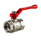 Кран шаровой никель Стандарт220 Ду25 м/м рыч ГАЛЛОП