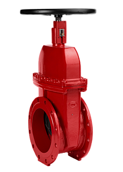 ГРАНАР ф/ф Задвижка с обрезиненным клином с ISO-фланцем под эл. привод (красного цвета) АДЛ ПР Ду50 Ру16 Тмакс=120оС