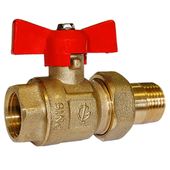 Кран шаровой латунный Крепыш 332 Ду20м/р г/нак баб ГАЛЛОП