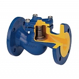 Клапан обратный подъемный 287F Zetkama, DN025, PN40, Ф/Ф, корпус - сталь, диск - нерж. сталь, Тмакс 400°C