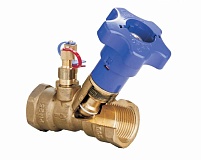 Клапан балансировочный латунный Zetkama 221H, DN50, PN25, корпус - латунь, Tmax 130°C