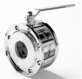 Кран шаровой сталь Ду40 Ру16 полнопроход межфл LD Стриж 040.016.02.Zn