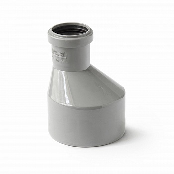 Переход ПП эксцентрический с р/к (цвет кирпичный) (Политэк, Россия) Дн160х110