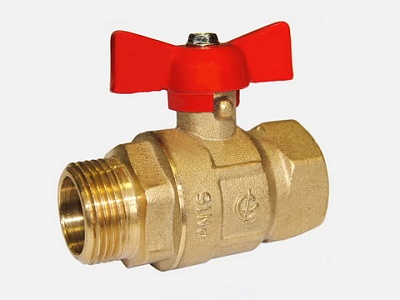 Кран шаровой латунный Крепыш 331 Ду20 м/р баб ГАЛЛОП