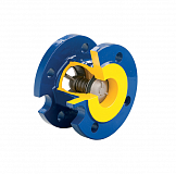 Клапан обратный пружинный 402A Zetkama, DN065, PN16, Тмакс 100°C