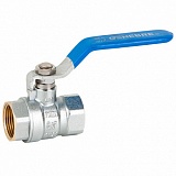 3028 10 DN65 (2 1/2") PN25 Кран шаровой стандартнопроходной GENEBRE, корпус-латунь, уплотнение-PTFE, ВР/ВР ручка-рычаг