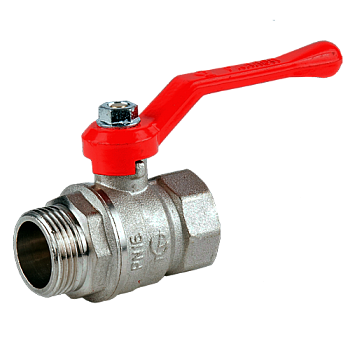 Кран шаровой никель Стандарт221 Ду25 м/р рыч ГАЛЛОП