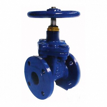 Задвижка с обрезиненным клином Genebre 2102 DN50 PN16 корпус-чугун, клин-EPDM, Ф/Ф