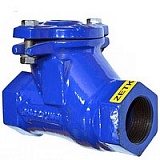 Клапан обратный шаровой 401B Zetkama, DN080, PN16, Р/Р, корпус - чугун, шар - NBR, Тмакс 70°C