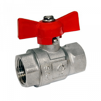 Кран шаровой никель Крепыш 330 Ду15 м/м баб ГАЛЛОП