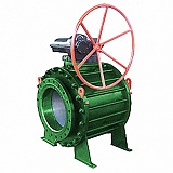 Кран шаровой фланцевый "Маршал" 11с67п СФ.01 DN-65/50 PN 1,6 Мпа с редуктором