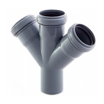 Крестовина ПП прямая, угол 45°, 1пл, (Политэк, Россия) толщ.ст. 2,7х2,7х2,7мм Дн110х110х110