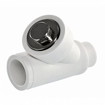 Фильтр ПП PRO AQUA сетчатый муфта-штуцер, PN 25 Дн20