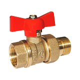 Кран шаровой латунный Стандарт 232 Ду15м/р г/нак баб ГАЛЛОП