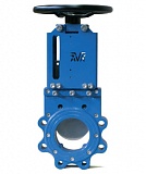 Задвижка AVK 702 ножевая шиберная с выдвижным штоком и маховиком DN400 PN 10