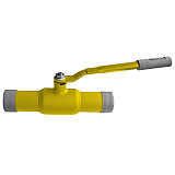 Кран шаровой стальной газ 11с67п Ду32 Ру40 п/привар