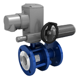 Кран шаровой сталь полн Ду80 Ру16 фл п/эл КШ.Р.Ф.Э LD