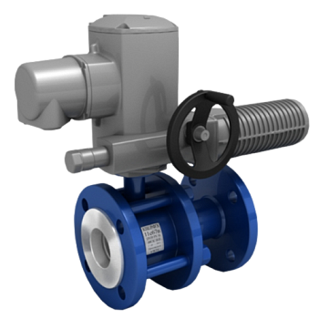 Кран шаровой сталь полн Ду80 Ру16 фл п/эл КШ.Р.Ф.Э LD