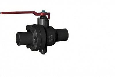 Кран шаровой резьбовой (муфтовый) "Маршал" 10нж47фтЦР.01 PN 4,0 МПа из нержавеющий стали DN - 50/40 G=2” с рукояткой