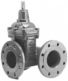 Задвижка AVK клиновая тройниковая фланцевая COMBI-TEE PN10/16 серия 18/40 DN200/100