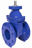 Задвижка с обрезиненным клином Zetkama 111D-500-C36, DN500, PN16, ф/ф, корпус-чугун, клин-EPDM, ISO-фланец F14, Tmax=110°С