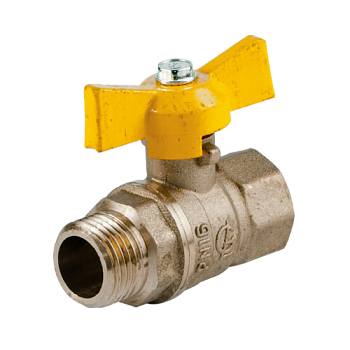 Кран шаровой газ Стандарт 231 Ду15 м/р баб ГАЛЛОП