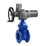 под эл.привод ГРАНАР Задвижка с обрезиненным клином KR12.02.300.16.Ф/Ф DN300 РN16 (ответные фланцы на PN16) Тмакс=120оС