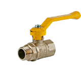 Кран шаровой газ Стандарт 221 Ду15 м/р рыч ГАЛЛОП