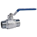 3033 05 DN20 (3/4") PN25 Кран шаровой полнопроходной GENEBRE, корпус-латунь, уплотнение-PTFE, НР/НР ручка-
 рычаг