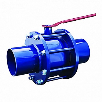 Кран шаровой под приварку "Маршал" 11с67п СП.01 DN-125/100 PN 4,0 Мпа с рукояткой