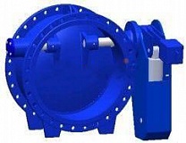 Поворотный обратный клапан с противовесом и гидравлическим приводом Tecofi CP4251 ДУ 200 Py25