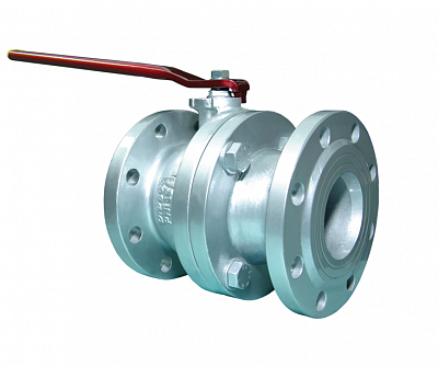 Кран шаровой из нержавеющий стали литой фланцевый "Маршал" 10нж45фт ЛФ.01 DN - 65 PN 1,6 Мпа с рукояткой