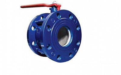 Кран шаровой укороченный фланцевый "Маршал" 11с67п СУФ.00 DN-25 PN 1,6 Мпа с рукояткой