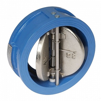 Двухстворчатый обратный клапан Tecofi CB3449 ДУ 65 Ру16 - створки из нержавеющей стали