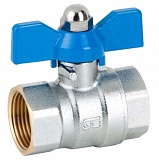 3035 03 DN010 (3/8") PN25 Кран шаровой полнопроходной GENEBRE, корпус-латунь, уплотнение-PTFE, ВР/ВР ручка- бабочка