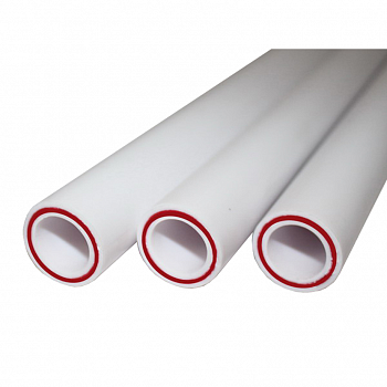 Труба ПП армированная стекловолокном PN20 SDR 7,4 (PRO AQUA), Дн110, Т 95°С, толщ.ст. 15,1мм дл 4м