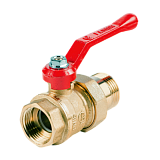 Кран шаровой латунный Стандарт 222 Ду25м/р г/нак рыч ГАЛЛОП